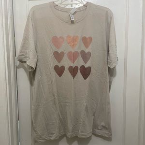 Heart print shirt